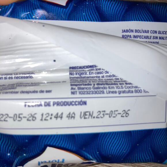 Bolivar Soap Bar Floral Laundry Detergent With White Pearls 190 gr - Picture 5 of 8